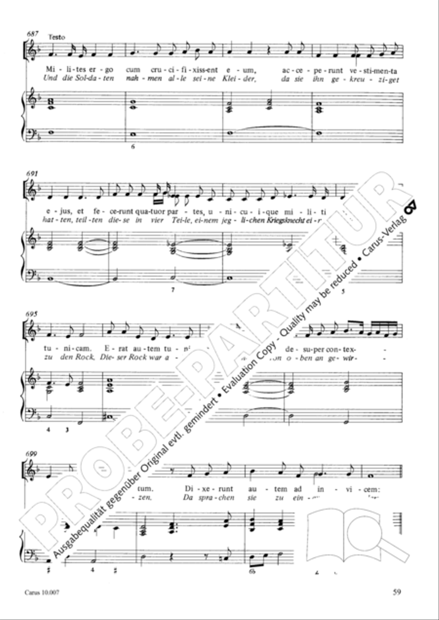 St. John Passion (Johannes-Passion) TB scores gallery preview page 60