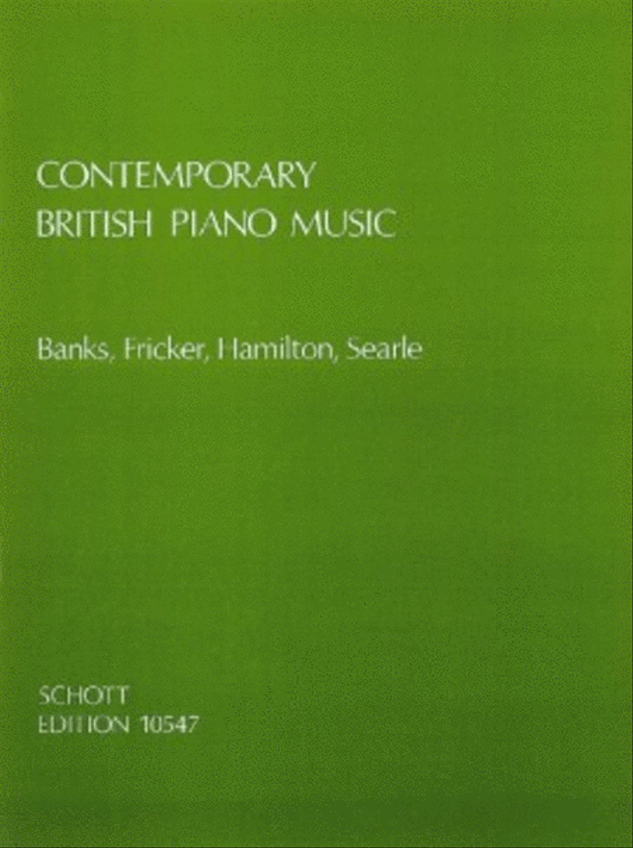 Contemporary British Piano Music Piano scores gallery preview page 1