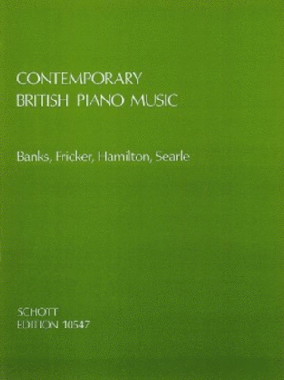 Book cover for Contemporary British Piano Music