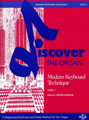 Book cover for Discover the Organ, Level 1, Modern Keyboard Technique