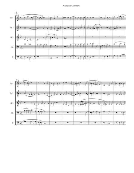 Canticum Cantorum - brass quintet image number null