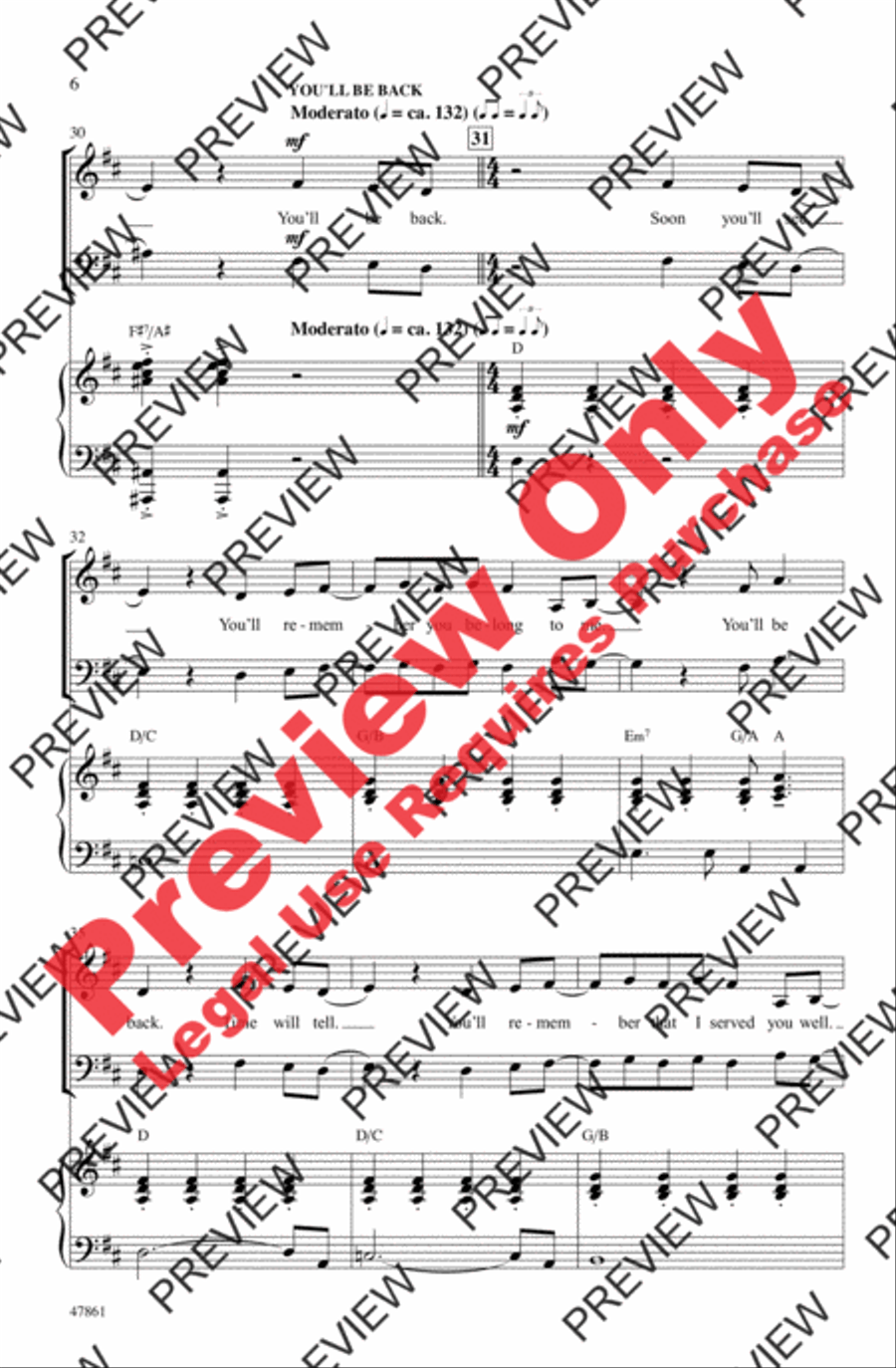 Hamilton Highlights 3-Part scores gallery preview page 6