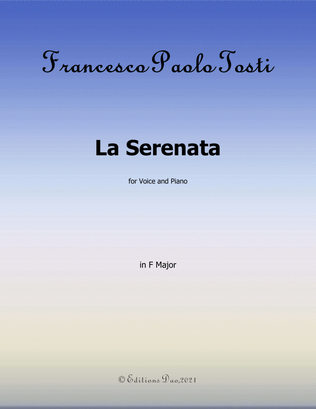 Book cover for La Serenata,by Tosti,in F Major