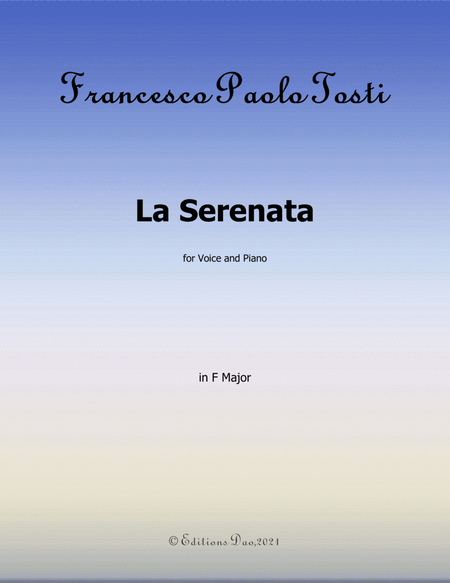 La Serenata,by Tosti,in F Major image number null