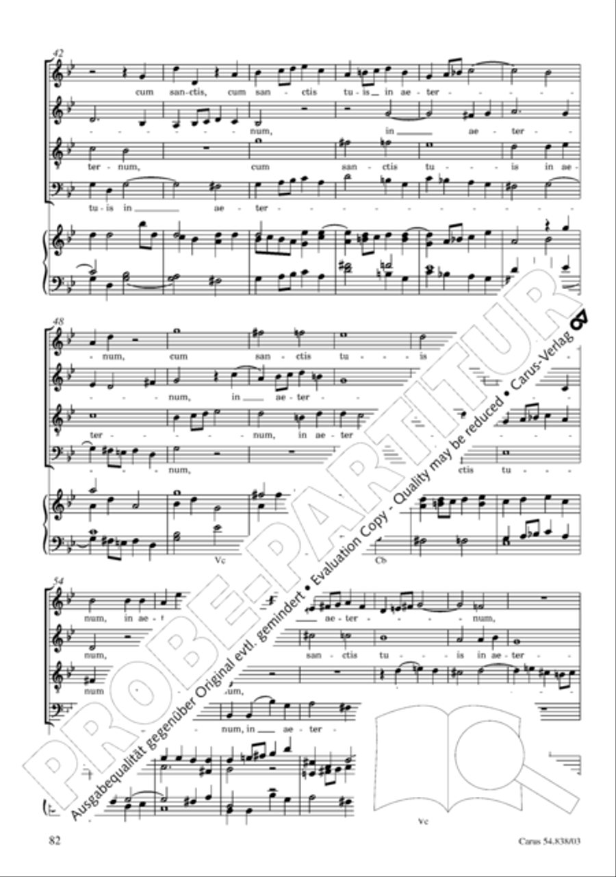 Requiem in B 4-Part scores gallery preview page 87