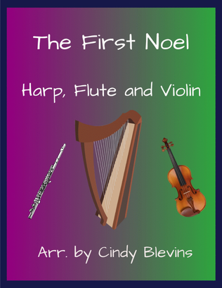The First Noel, for Harp, Flute and Violin