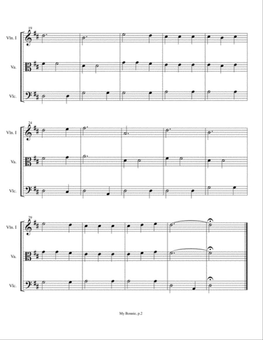Easy Celtic Pieces For String Trio String Trio scores gallery preview page 6