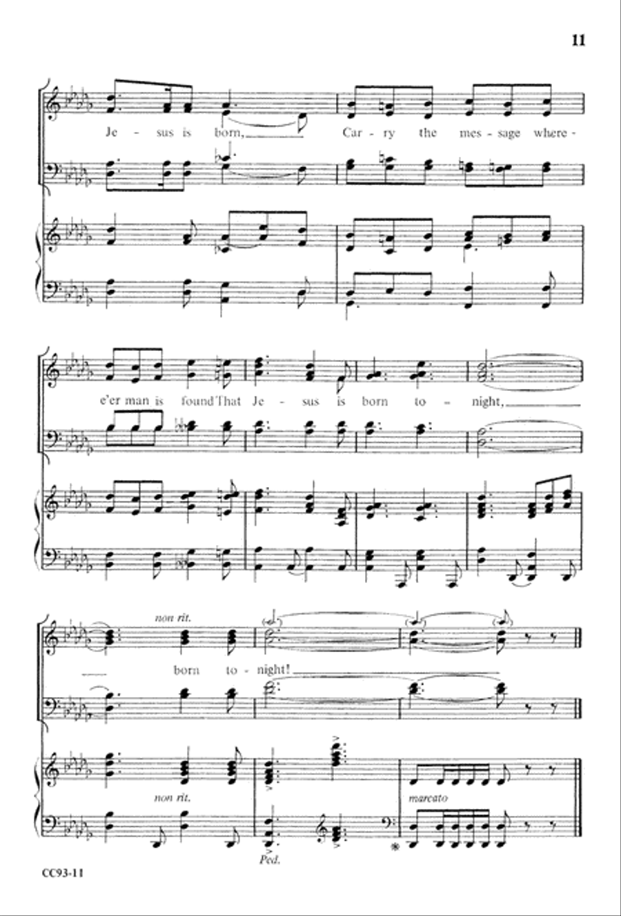 Jesus Is Born 4-Part scores gallery preview page 13