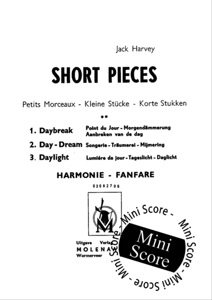 Short Pieces Concert Band scores gallery preview page 3