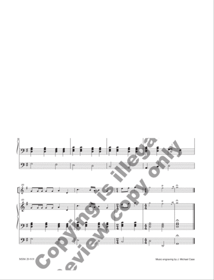 Trumpet Tune in G Trumpet Solo scores gallery preview page 5
