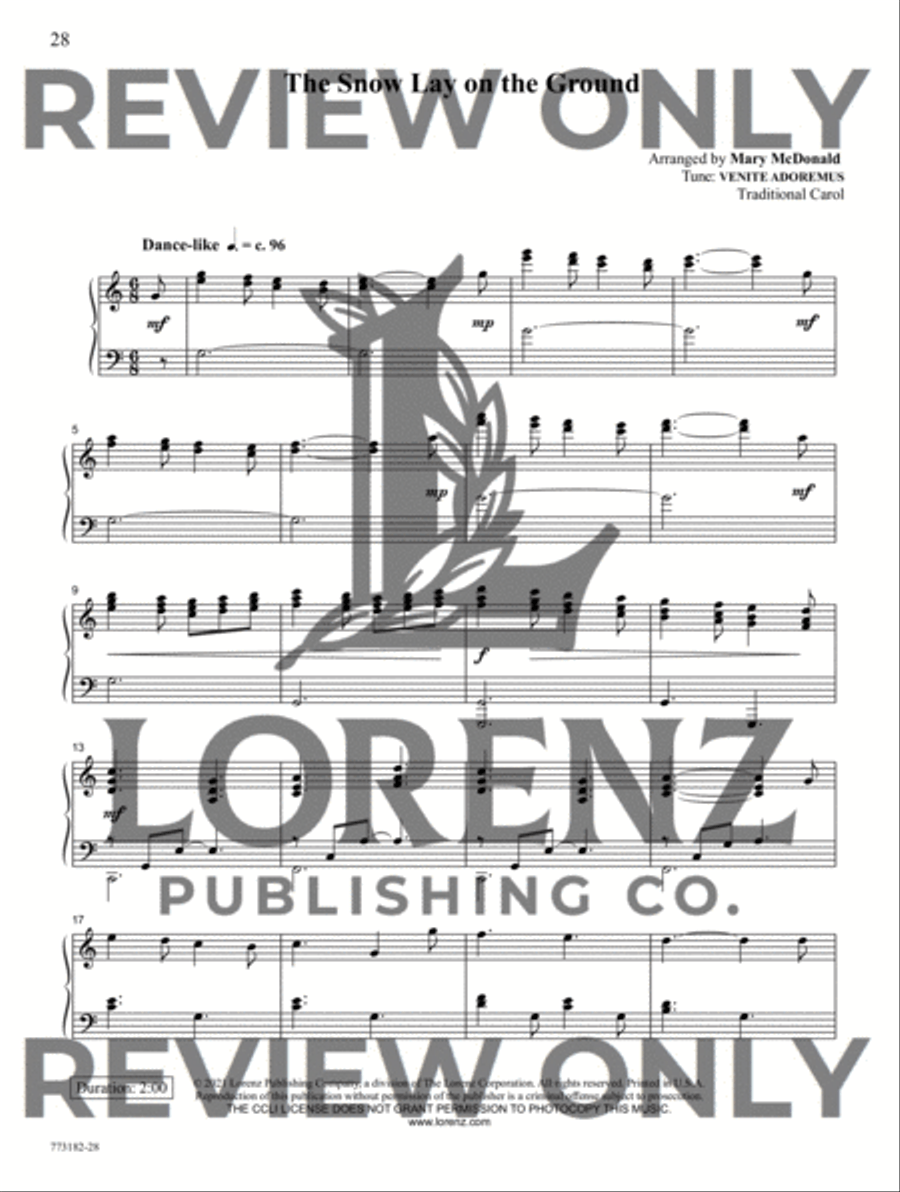 All Is Mary and Bright Piano Solo scores gallery preview page 9