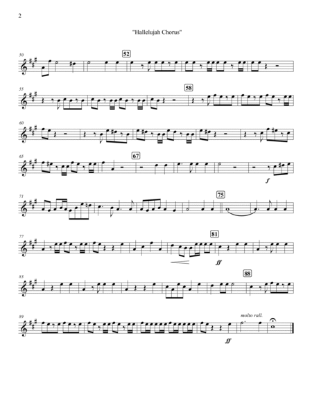 "Hallelujah Chorus" for Brass Quintet & Timpani (to accompany singers) image number null