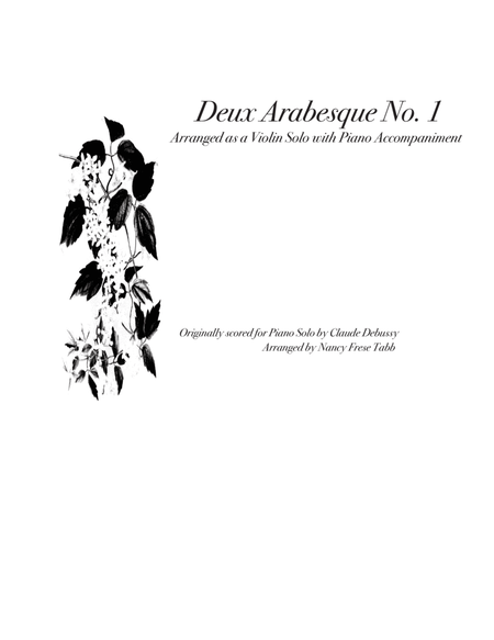 Deux Arabesque No. 1 Violin Solo with Piano Accompaniment image number null