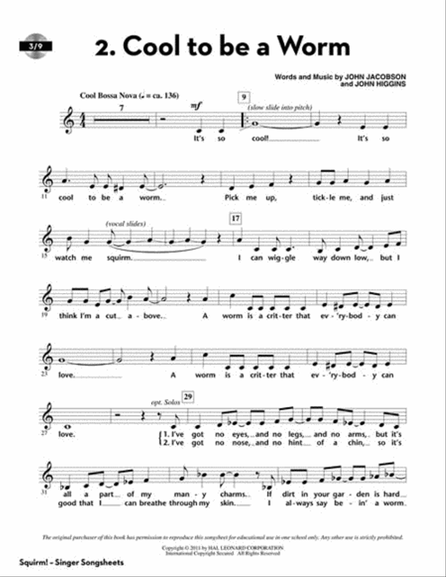 Squirm! Choir scores gallery preview page 3
