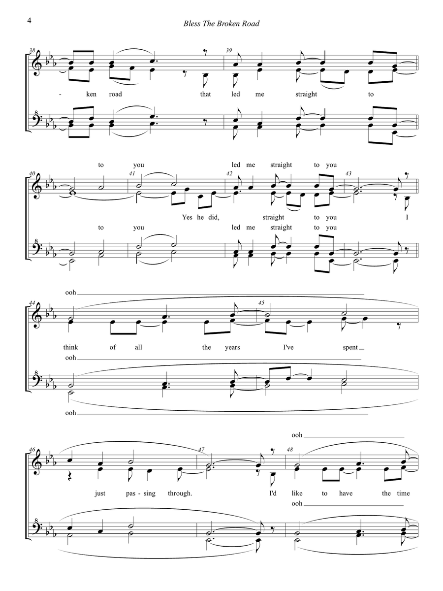 Bless The Broken Road SSAA scores gallery preview page 4