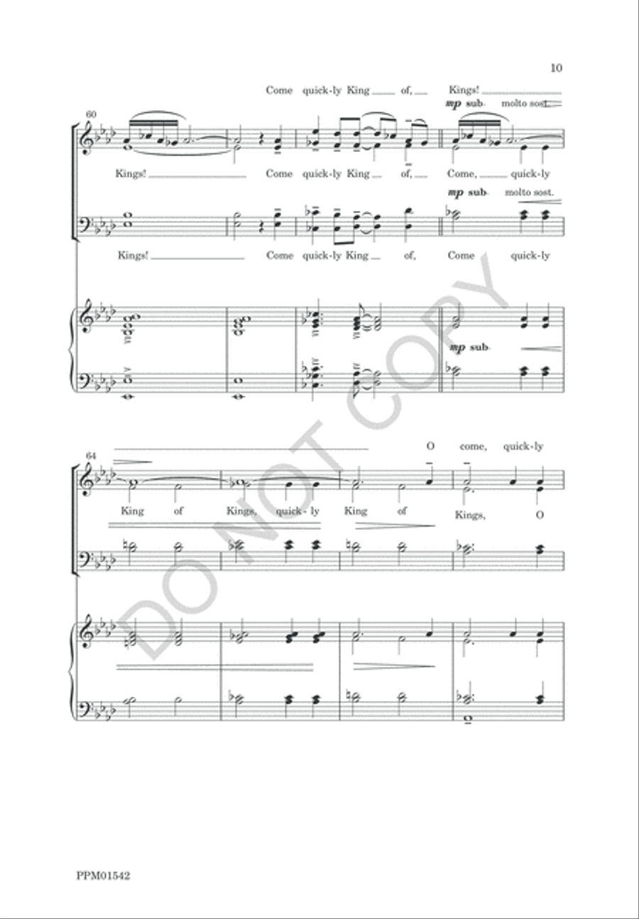 The King Shall Come 4-Part scores gallery preview page 12