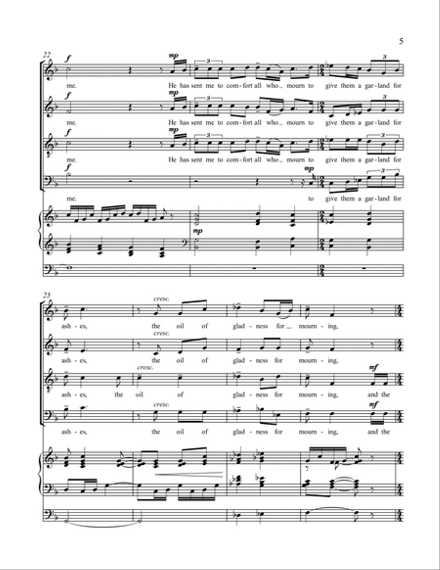 The Spirit of the Lord 4-Part scores gallery preview page 5