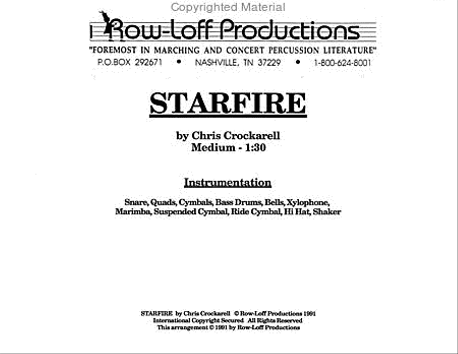 Starfire Percussion Ensemble scores gallery preview page 2