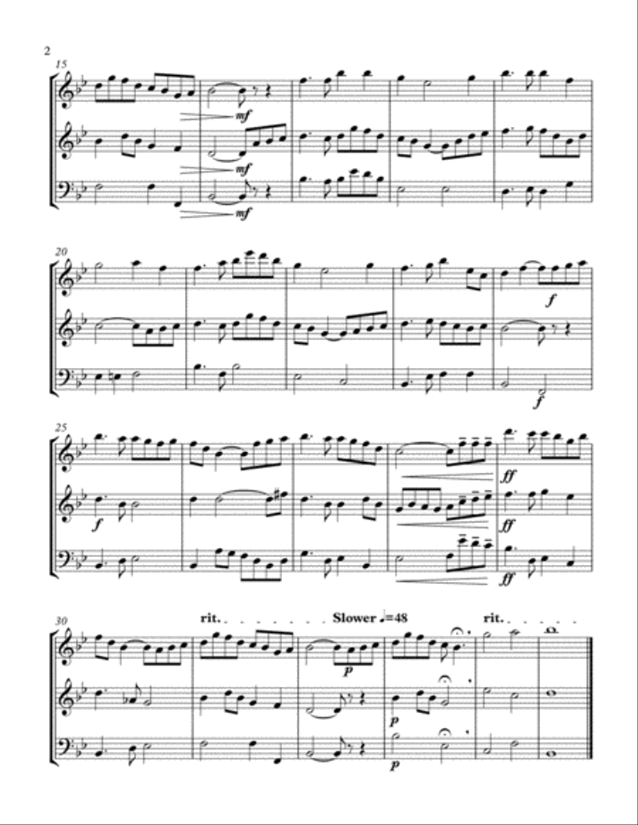Danny Boy (Wind Trio) Danny Boy (Wind Trio) Woodwind Trio scores gallery preview page 2