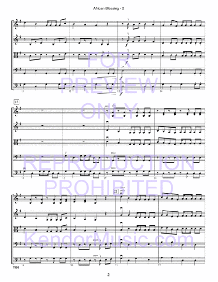 Kendor Concert Favorites, Volume 2 - 3rd Violin (Viola T.C.) Viola scores gallery preview page 7