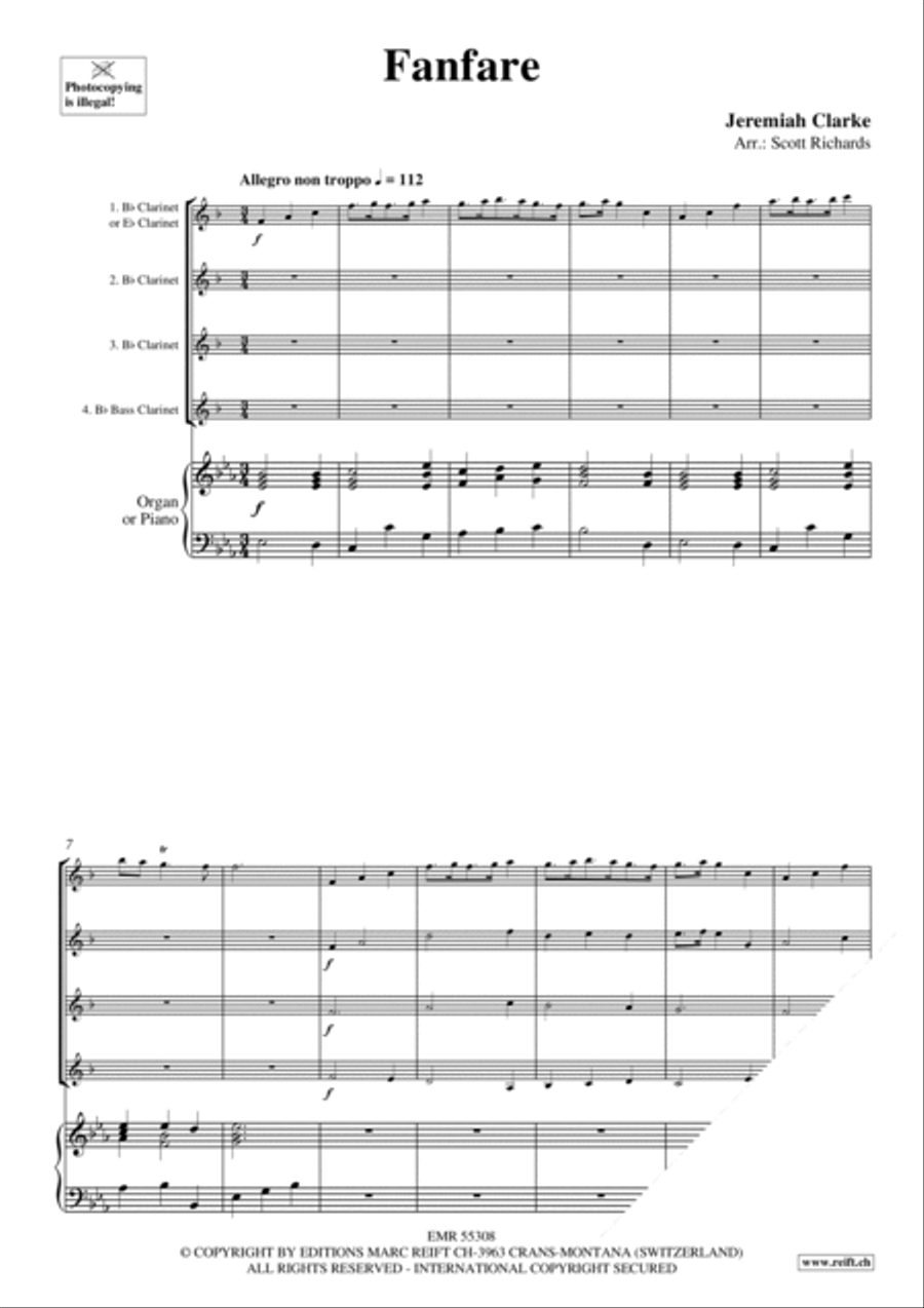 Fanfare Clarinet scores gallery preview page 3