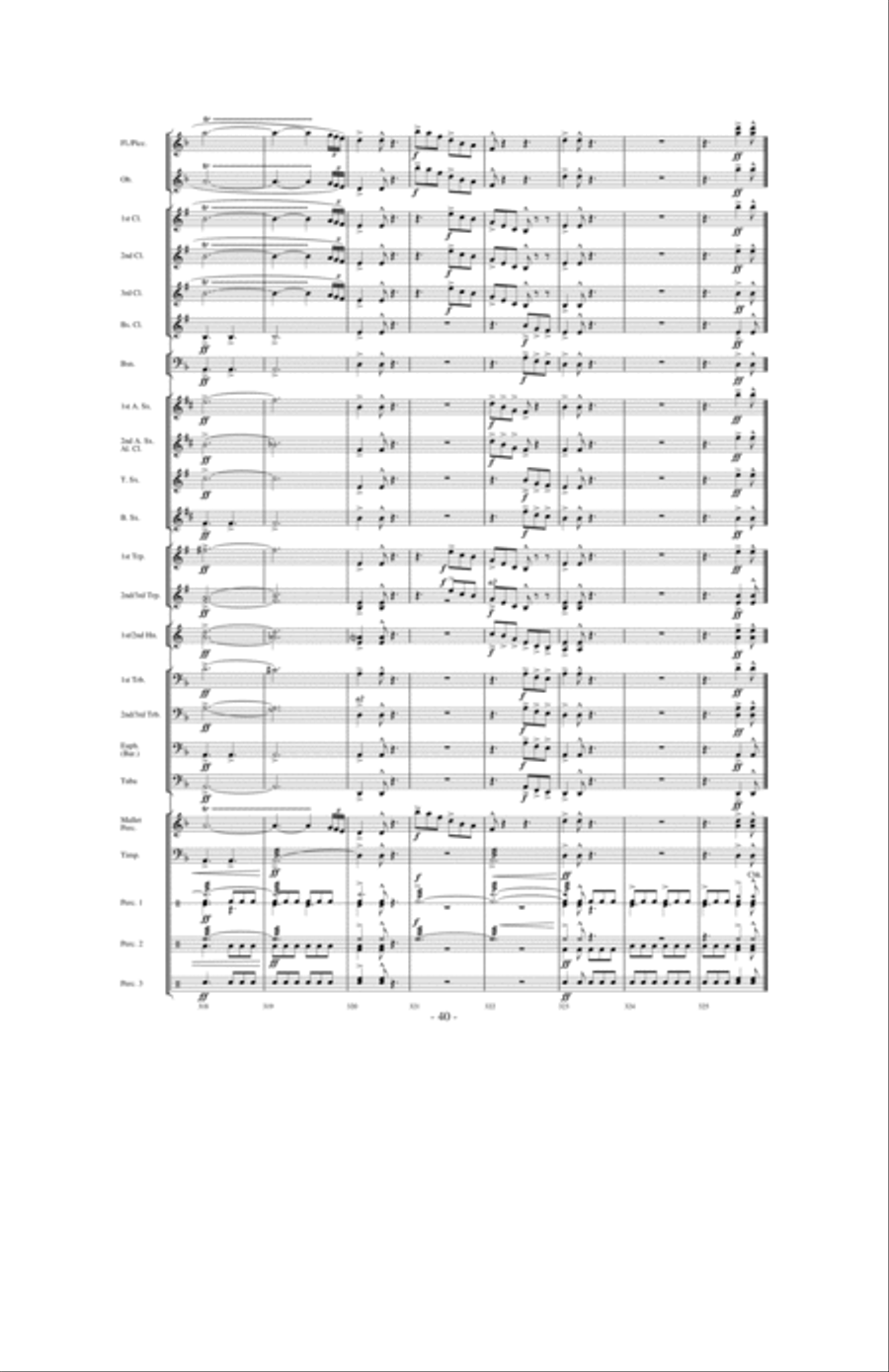 Dragons Fly on the Winds of Time Concert Band scores gallery preview page 39