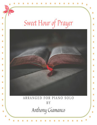 Book cover for Sweet Hour of Prayer (piano solo)