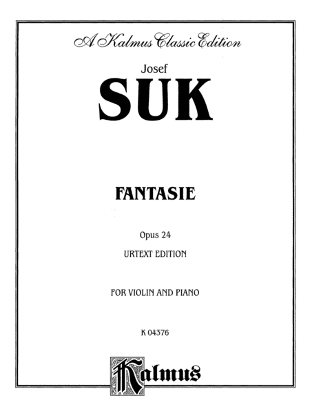 Suk: Fantasie, Op. 24 (Urtext)