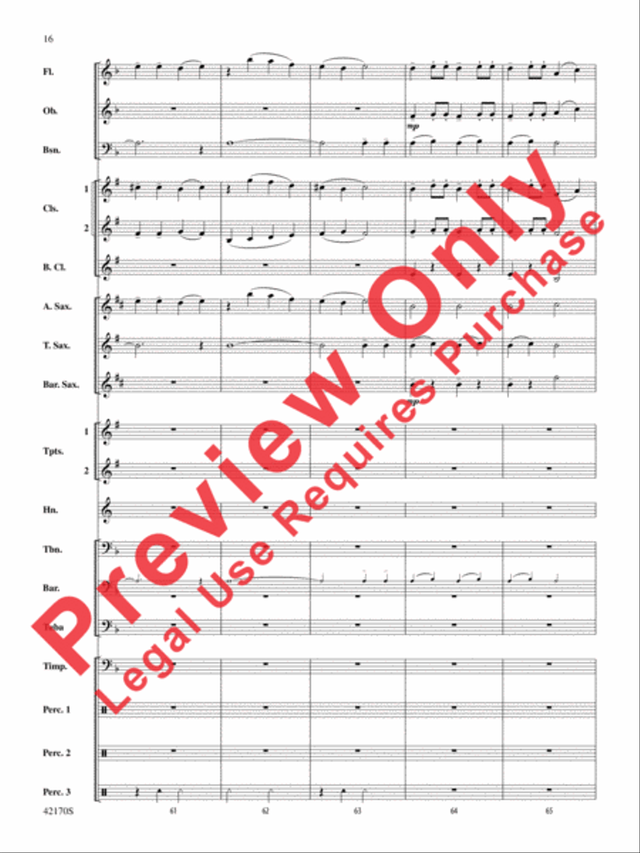Bushido Bushido Concert Band scores gallery preview page 16