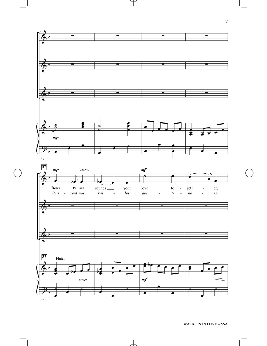 Walk On In Love (Parez Vos Fronts) (arr. Patrick M. Liebergen) SSA scores gallery preview page 5