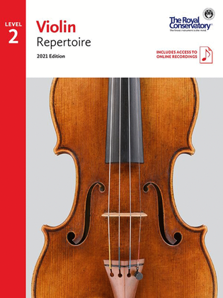 Book cover for Violin Repertoire 2, 2021 Edition