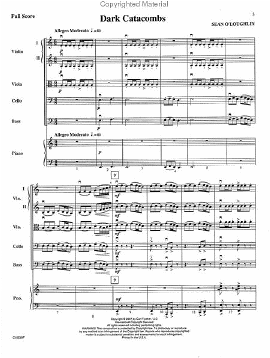 Dark Catacombs String Orchestra scores gallery preview page 2