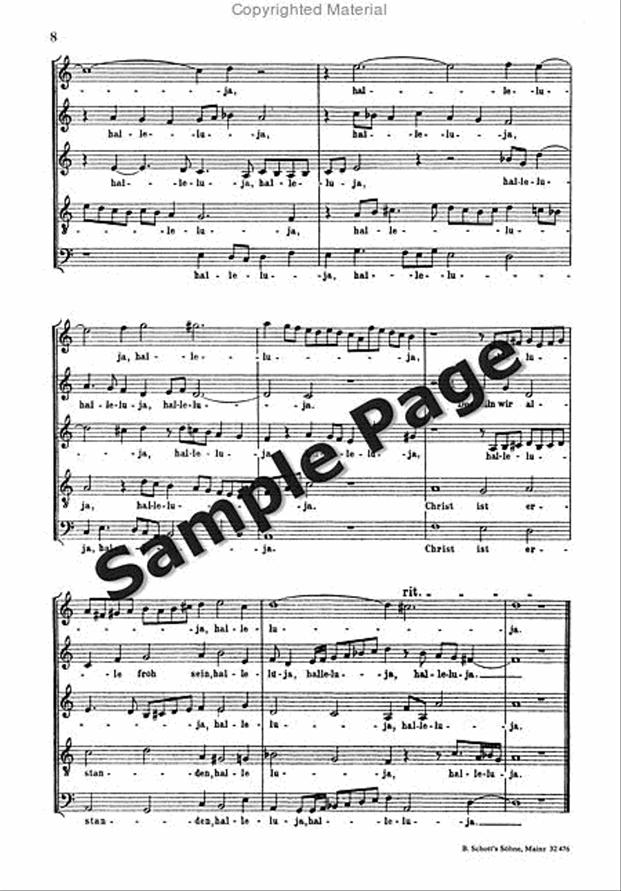 Christ Ist Erstanden SSATB scores gallery preview page 7