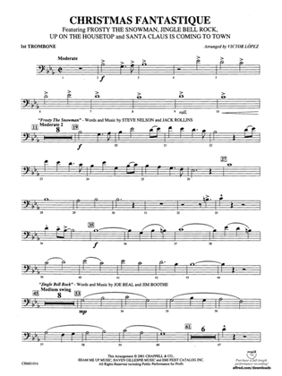 Christmas Fantastique (Medley): 1st Trombone