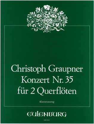 Book cover for Concerto no. 35 for 2 flutes