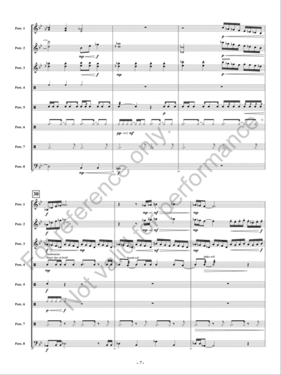 Ritmo Bongito Percussion Ensemble scores gallery preview page 8