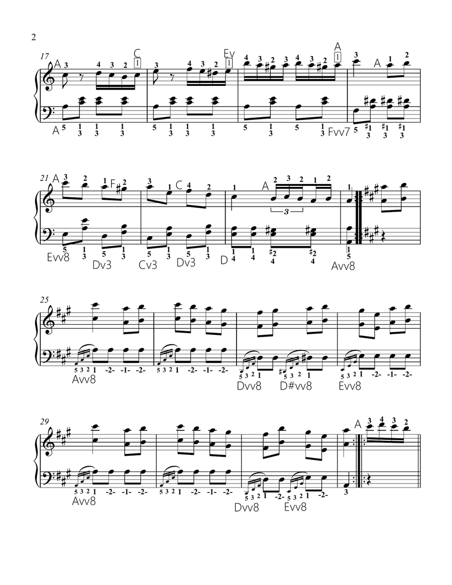 Rondo alla Turca, Allegretto (3rd Movement) from Sonata No. 11, K. 331 Piano Method scores gallery preview page 2
