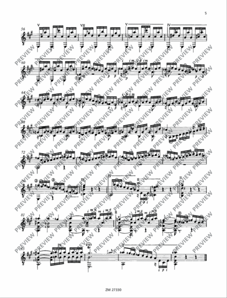 Suite No. 3 Classical Guitar scores gallery preview page 6