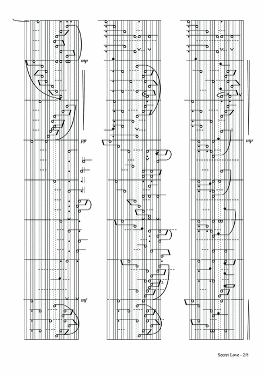 Secret Love Piano Solo scores gallery preview page 2