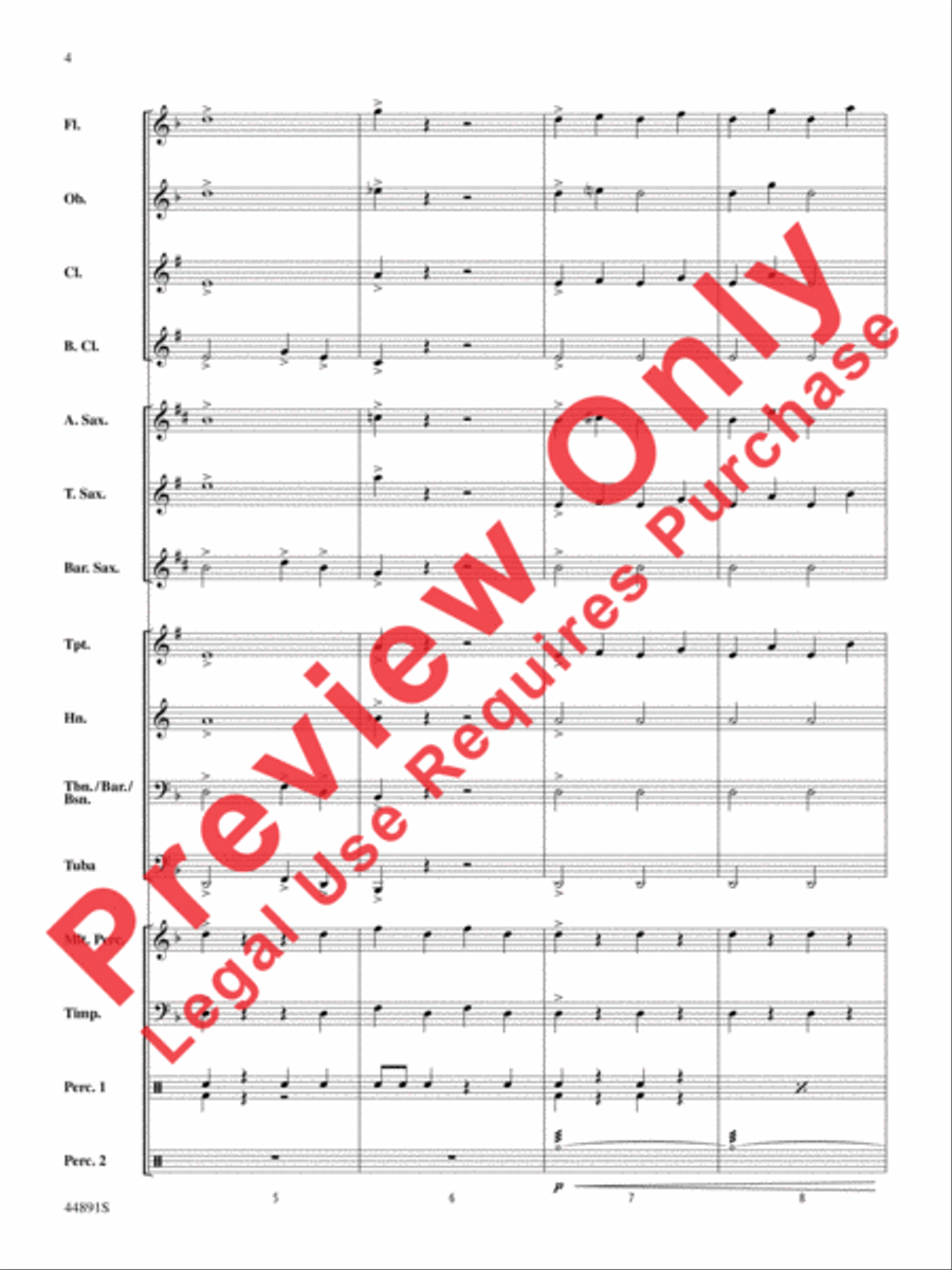 The Jaws of Fenris Concert Band scores gallery preview page 4