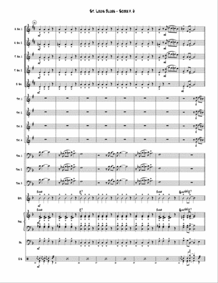 St. Louis Blues St. Louis Blues Jazz Ensemble scores gallery preview page 7