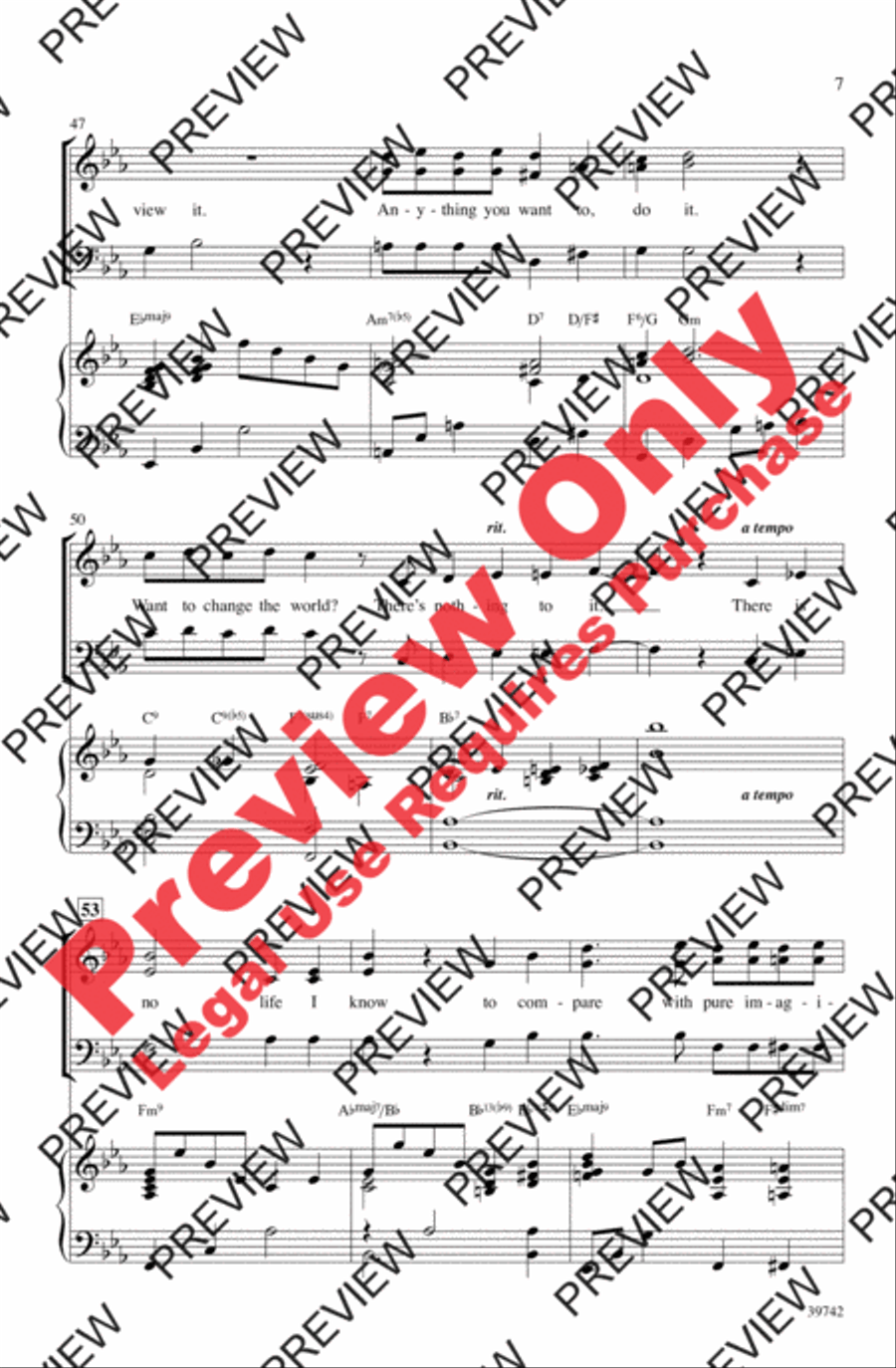 Pure Imagination 3-Part scores gallery preview page 14