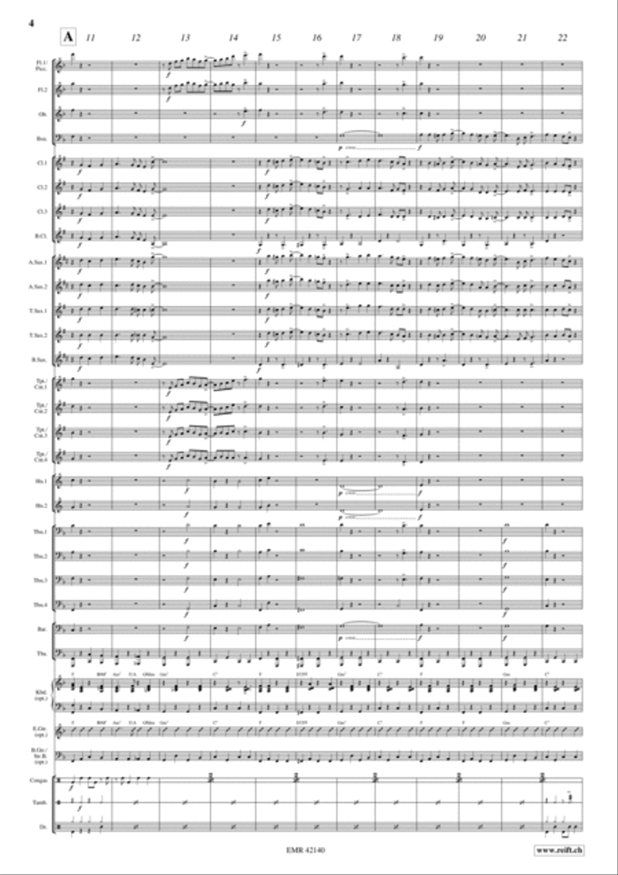 J'aime Paris Au Mois De Mai Concert Band scores gallery preview page 4