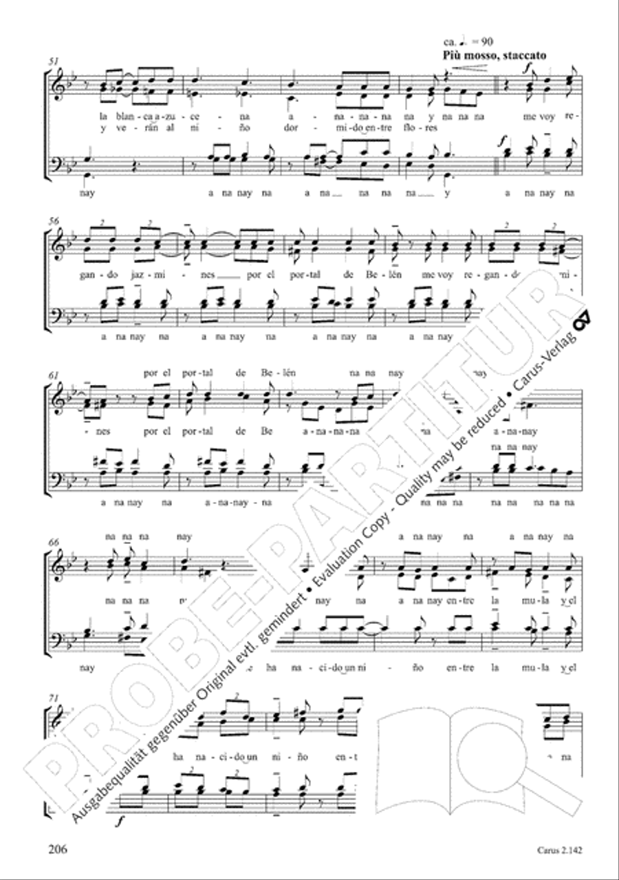 Christmas Carols of the World. Choral collection 4-Part scores gallery preview page 170