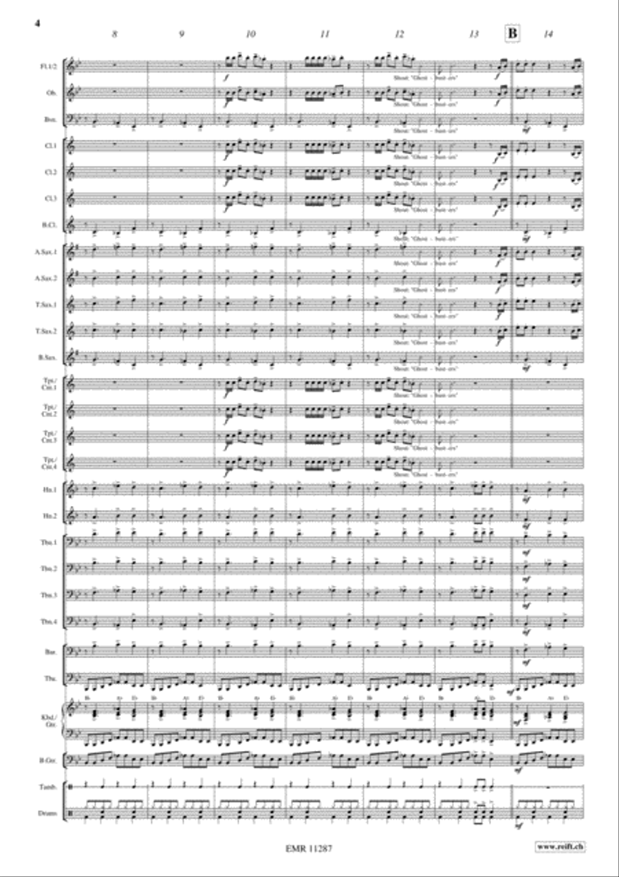 Ghostbusters Concert Band scores gallery preview page 5