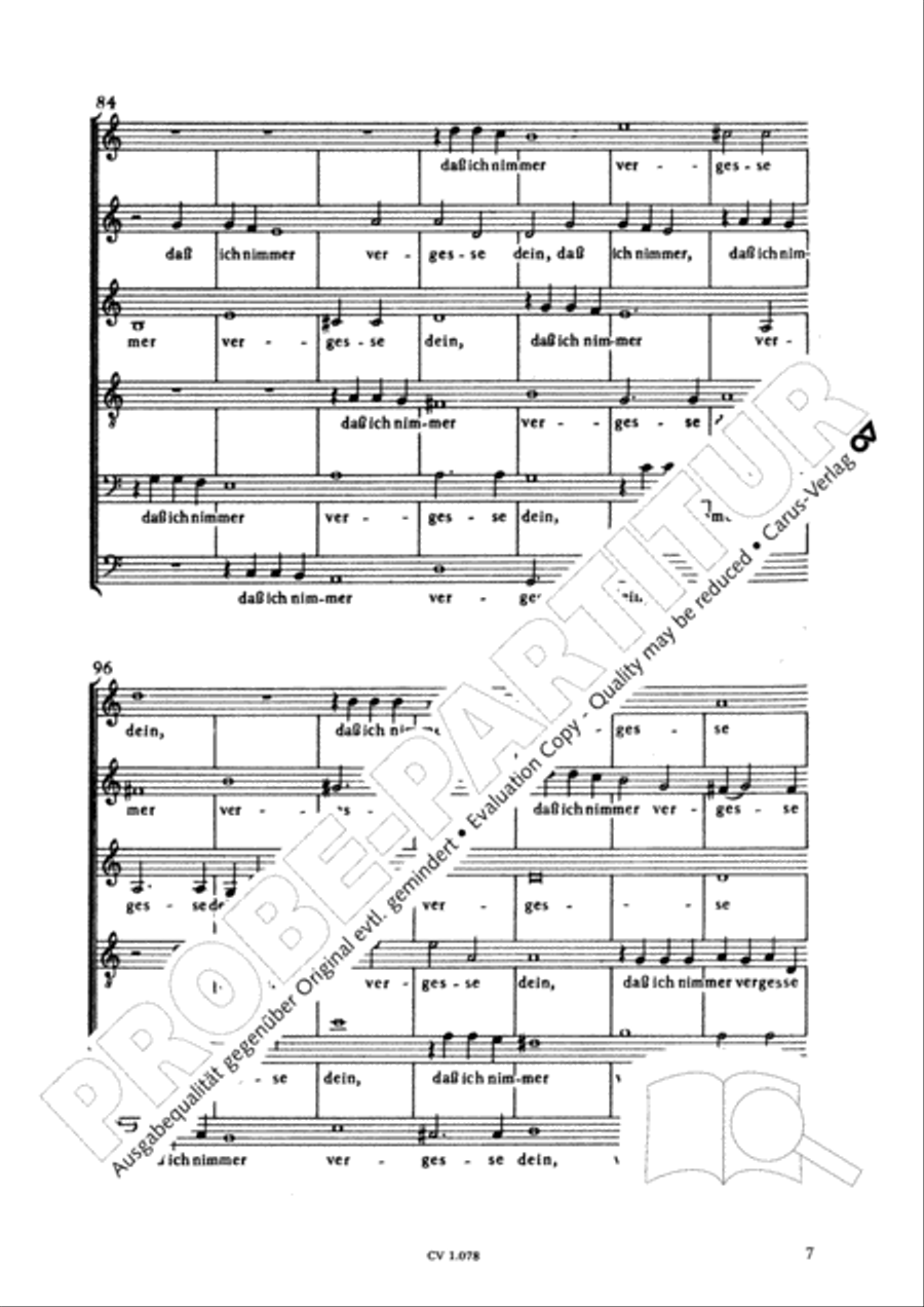 Alleluja, merk auf, mein Herz SSATBB scores gallery preview page 8
