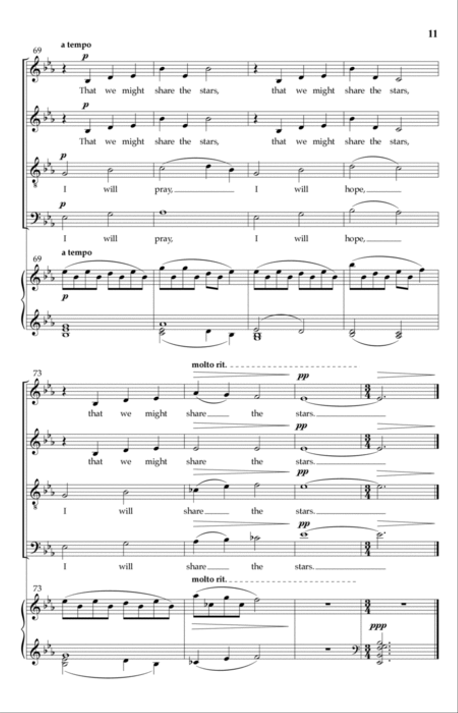 Share The Stars 4-Part scores gallery preview page 9