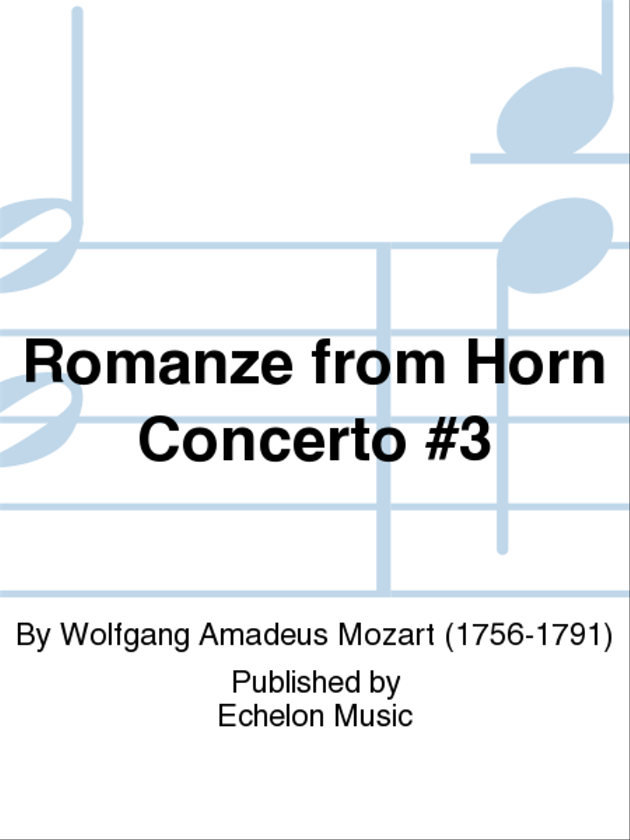 Romanze From Horn Concerto #3