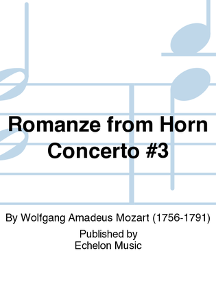 Romanze from Horn Concerto #3