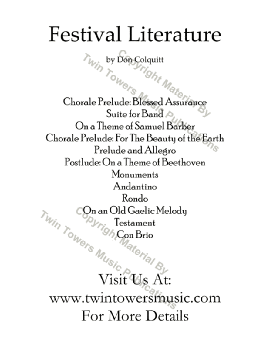 On An Old Gaelic Melody Concert Band scores gallery preview page 19
